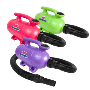 Grooming dryers in three colors